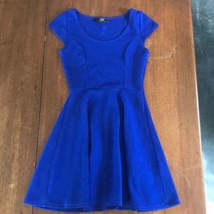 Blue skater dress